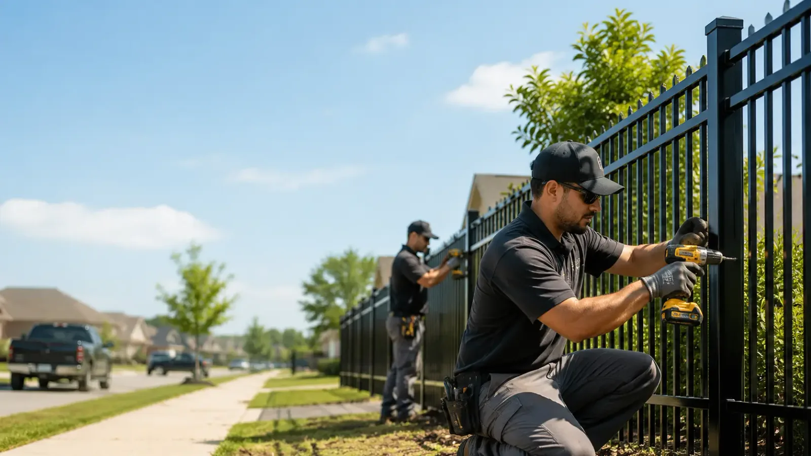 Metal Fence Installation in Spurger, TX